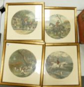 Series of Four E G Hester Hunting Theme Prints: 47 x 46cm(4)