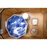 A mixed collection of Wedgwood items to include: Octagonal Fallow Deer fruit bowl, Clio patterned