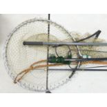 Sharps of Aberdeen Wading Staff: together with Gye net & landing net etc (4)