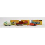 Three matchbox Lesney boxed vehicles 21 35 & 38: Milk delivery truck mint - box 95%, Snow Trac & box