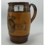 Royal Doulton Stoneware Motto jug: depicting Queen Victoria dated 1897