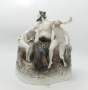 Large Rosenthal figure THE SIN: Ref 296/1916, measures 25.5cm high. Designed by Walter Schott from