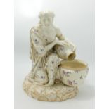 Very large Royal Worcester figure 1918: Bearing a puce backstamp with a star & 2 dots, this is