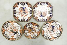 A collection of Royal Crown Derby 383 pattern Plates & Dishes: widest diameter 27cm, all seconds