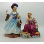 Two Kevin Francis Figures: Illustrious Ladies of the Stage - Sarah Siddons & Nell Gwyn