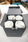 Boxed set of four Waterford Crystal Kelsey Design 10oz Goblets