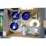 A mixed collection of items to include: silver plated bowls, jugs etc