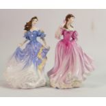 Royal Doulton lady figures Rebecca HN4041 together with Josephine HN4223: with certificates(2)