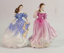 Royal Doulton lady figures Rebecca HN4041 together with Josephine HN4223: with certificates(2)