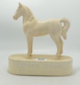 Ceramic White Horse Scotch Whisky Advertising Horse: height 23cm