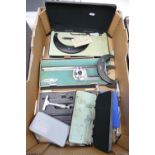 A collection of Engineers Cased Measures, Gauges & Micrometers