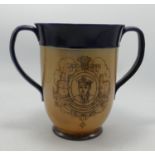 Royal Doulton Stoneware Loving Cup : 19111 for the Investiture of The Prince of Wales: height 18cm