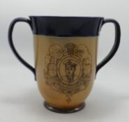 Royal Doulton Stoneware Loving Cup : 19111 for the Investiture of The Prince of Wales: height 18cm