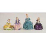Royal Doulton Child Figures: Dinky Doo HN1678, Affection, A child from Williamsburg & Picnic (4)