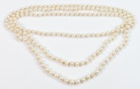 Very large string of cultured pearls: Mesures 160cm long, pearl diameter 7cm appx.