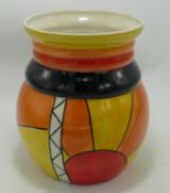 Early Lorna Bailey Old Ellgreave Vase: with Sunburst design