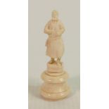 19th Century Bone Chess Piece: height 6cm Please note that as the chess set contains antique