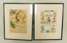 Two Framed Advertising Prints: featuring Murraymints & Guinness, 39.5cm x 51cm(2)