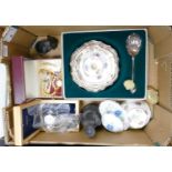 A mixed collection of items to include: seconds Aynsley floral items, boxed ladies Rotary watch &