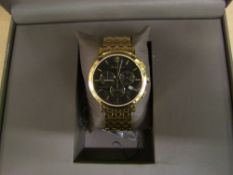 Boxed Mathey Tissot Chronograph Mens Watch : RRP £179, links removed but present, purchased by