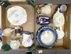 A mixed collection of items to include: Royal Doulton Floral Mindon Teapot & Stand, Wade floral