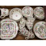A collection of Aynsley 'Indian Tree' pattern tea ware: pattern number A1173 (1 tray).