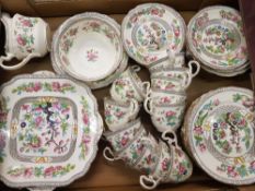 A collection of Aynsley 'Indian Tree' pattern tea ware: pattern number A1173 (1 tray).
