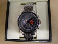 Boxed Swan & Edgar Limited Edition World Timer Automatic Mens Watch : RRP £129, links removed but