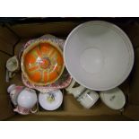 A mixed collection of items to include: Shelley, Minton, Royal Worcester etc