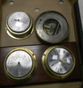 A collection of vintage Barometers:
