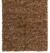 A brand new 'Unique Loom' branded rug: Solo Solid Shag, Sandy Brown, 245cm x 335cm.