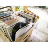 A large collection of Easy Listening Type Lp's & Singles:(2 trays)
