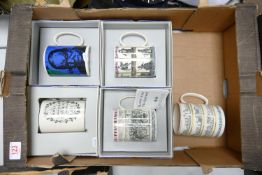 A collection of Boxed Large Wedgwood Tankards: together with similar item