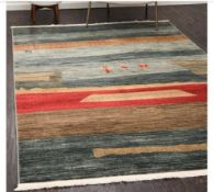 A brand new 'Unique Loom' branded rug: Kashkuli Gabbeh, Dark Blue, 185cm x 275cm.