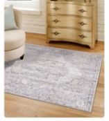 A brand new 'Unique Loom' branded rug: Oregon Collection, Cream, 185cm x 185cm.