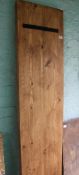 Solid oak wooden table top / breakfast bar: 200cm x 44cm