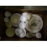 A mixed collection of ceramic items to include: Spode and Empire Ware tea ware items etc (1 tray).