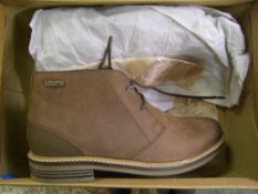 Boxed pair of Barbour Read head chukka boots: size UK 7.