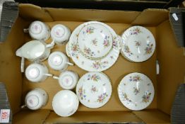 Minton Marlow Patterned Tea Set: damaged sugar bowl noted