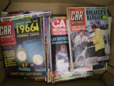 A mixed collection of vintage car magazines: car classics etc