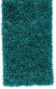 A brand new 'Unique Loom' branded rug: Solo Solid Shag, Turquoise, 275cm x 365cm.