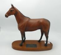 Beswick connoisseur model of Arkle: on wood base 2065