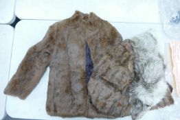 A collection of Vintage Fur Jackets & Stoles (3):