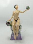 Peggy Davies Erotic Isadora Figurine artist original colour way 1/1: By M Jackson, height