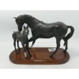 Beswick Black Beauty & Foal 2536: