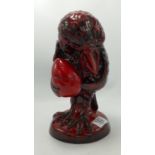 Peggy Davies Grotesque Limited Edition Ruby Fusion bird figure The Secret Keeper: height 27cm(
