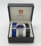 Boxed Hugo Schwarze Gents Hendrik Watch: RRP £89 purchased by vendor as part a collection of over