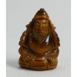 Carved hardstone figure of an Immortal: Height 5.2cm