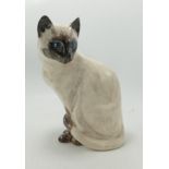 Anita Harris Siamese Sitting Cat H21cm Gold signed