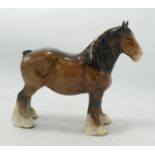 Beswick shire horse ref 818 tiny chip to one ear: